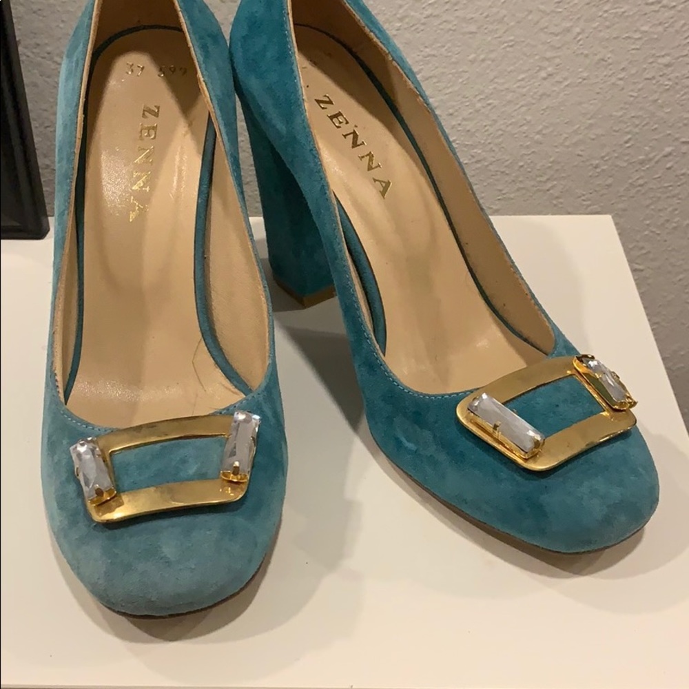 Suede heels